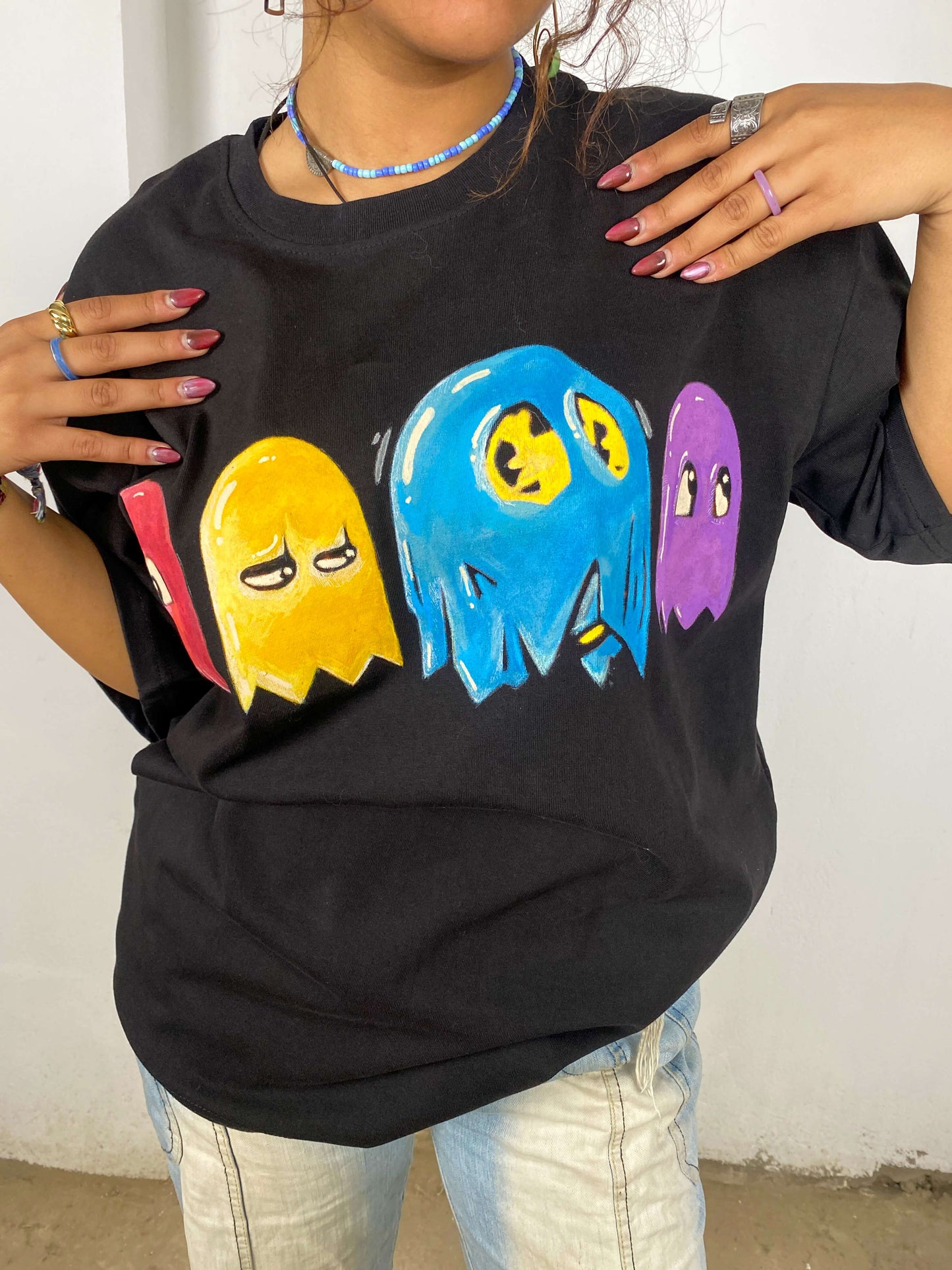 Pacman Handpainted T-shirt