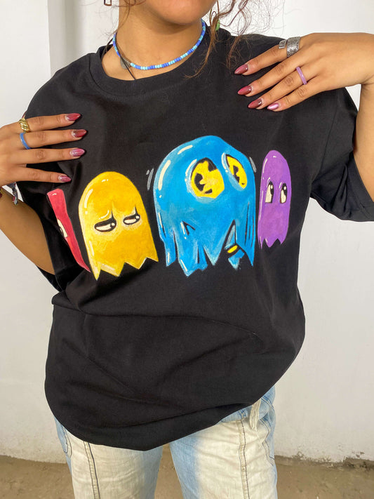 Pacman Handpainted T-shirt